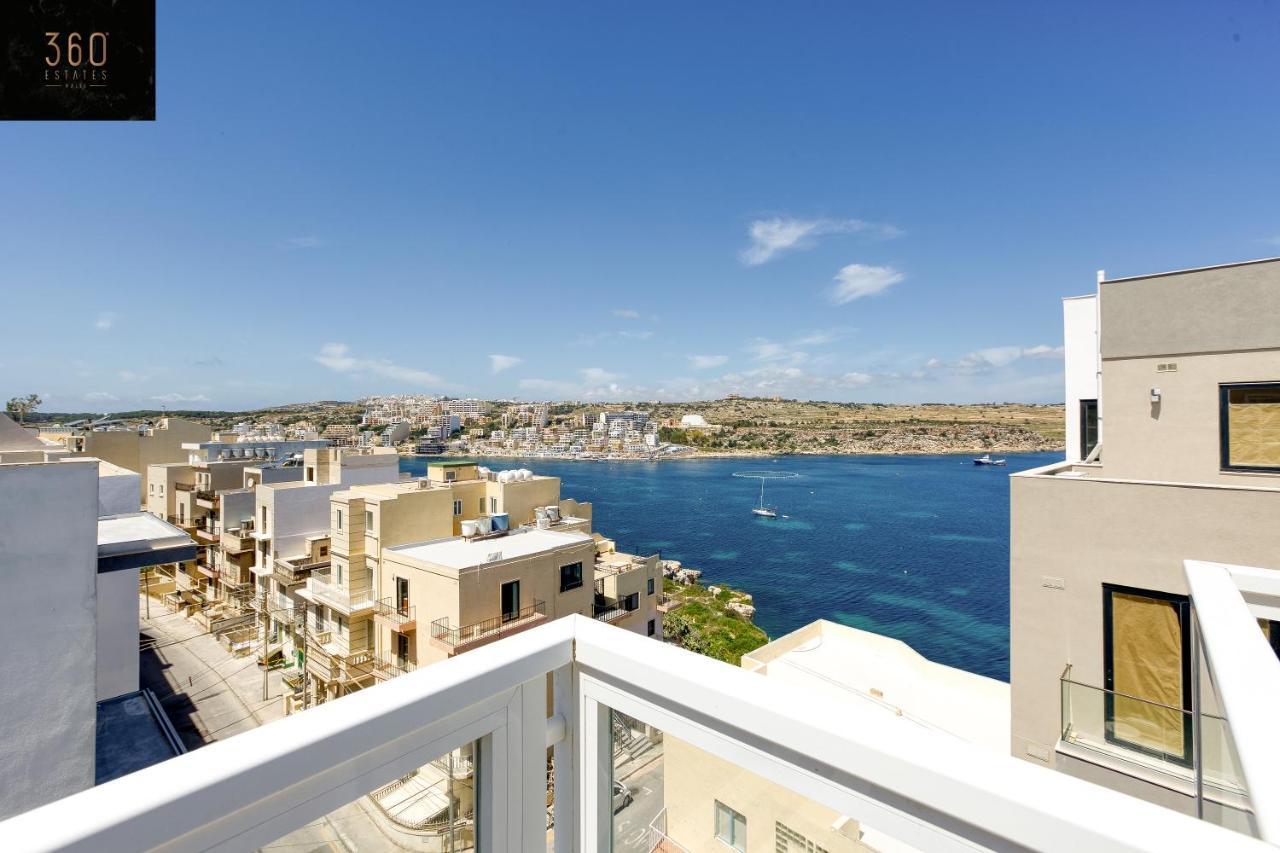 Lux Sea Front Penthouse With Breathtaking Views In St Pauls By 360 Estates Apartman San Pawl il-Baħar Kültér fotó
